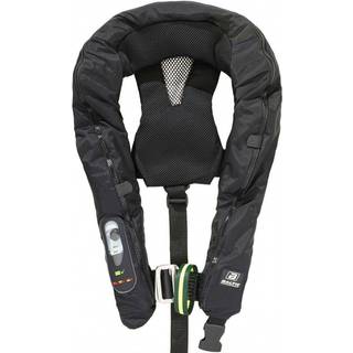 Oppustelig redningsvest Baltic Legend 305N SLA Sele, automatisk, sort + kulsyrepatron 60 gram, 40 - 150 kg