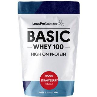 LinusPro Proteinpulver Whey100 Jordbær (1000g)