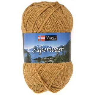 Viking Superwash 128 Lys petrol Indhold: 100% superwash uld Vægt/længde: 50g = ca. 100 meter Anbefalede pinde: 3.5 mm Strikkefasthed: 10 cm = 22-23 m Vask: Maskinvask / Finvask 40ºC / Uden skyllemiddel / Tørres fladt.