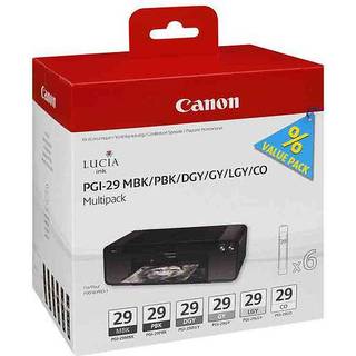 Canon Ink PGI-29 Multipack MBK/PBK/DGY/GY/LGY/CO for Canon Printer PIXMA PRO-1