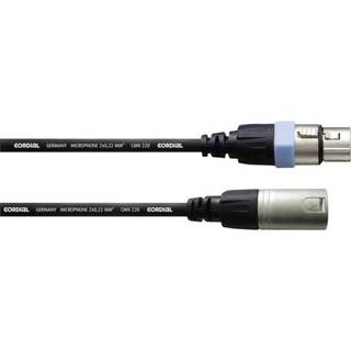 Cordial CCM 1 FM XLR Forbindelsesledning [1x XLR-tilslutning - 1x XLR-stik] 1.00 m Sort