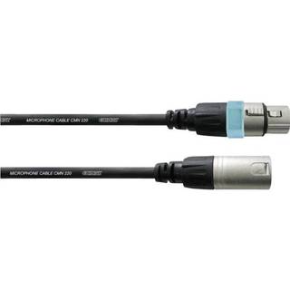 Cordial CCM7,5FM XLR Forbindelsesledning [1x XLR-tilslutning - 1x XLR-stik] 7.50 m Sort