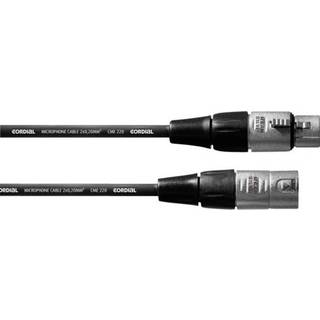 Cordial CFM 0,5 FM XLR Forbindelsesledning [1x XLR-tilslutning - 1x XLR-stik] 0.50 m Sort