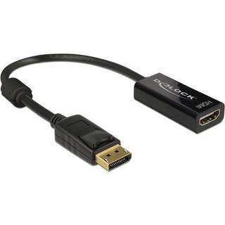 Delock Adapter DisplayPort han til HDMI hun Passiv, 4K - Sort