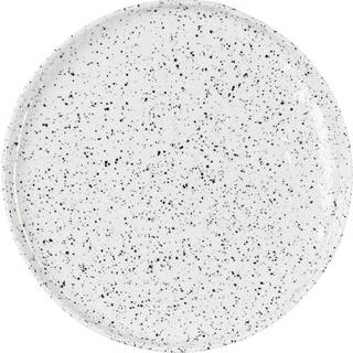 Olsson & Jensen Poppi lille tallerken 21 cm hvid-sort