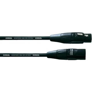 Mikrofonkabel XLR hona - XLR hane 2,5 meter svart