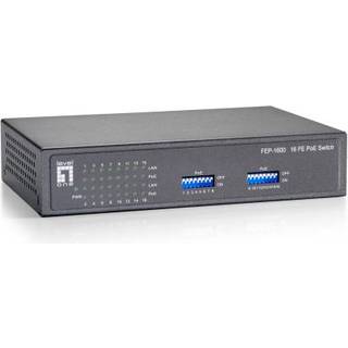 LevelOne FEP-1600W90 Switch 16-porte 10/100  PoE