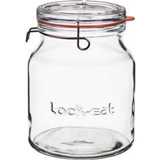 Lock Eat Sylteglas med patentlåg buttet fra Luigi Bormioli - Klar farve - Soda-lime glas