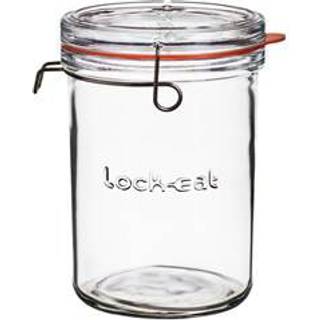 Lock Eat Sylteglas med patentlåg fra Luigi Bormioli - Klar farve - Soda-lime glas