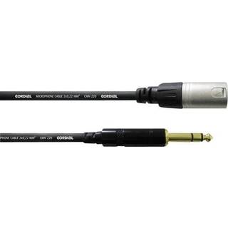 Cordial CFM3MV XLR Adapterkabel [1x XLR-stik - 1x Jackstik 6,3 mm] 3.00 m Sort