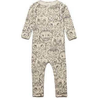 Soft Gallery - Ben Bodysuit AOP OWL - Cream - 68/6 mdr.
