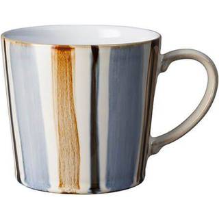 Blue Stripe Painted Large Mug