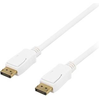 DisplayPort kabel 1.2 - 4K / 30Hz - Hvid - 2 m