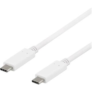 Deltaco Usbc-1406 Usb-kabel 0.5 M Usb 3.2 Gen 2 (3.1 Gen 2) Hvid 0.5m. Usb C Usb C Hvid
