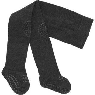 Gobabygo Dark Grey Melange Kravlestrømpebukser Merinould