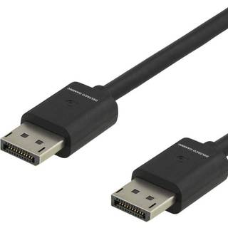 DELTACO GAMING DisplayPort cable, 7680x4320 60Hz, 2m, black