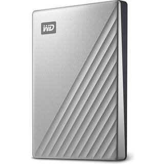 WD My Passport Ultra Sølv ekstern HDD 2 TB ➞ På lager - klar til levering