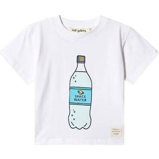 Soft Gallery T-shirt Asger White Spacewater - Str. 4y 104cm