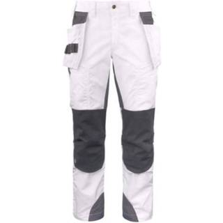 ProJob 5536 Bukser Med Stretchpaneler - White - D104
