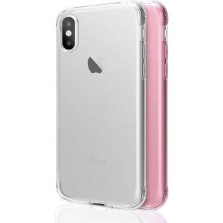 ITSKINS slim silikone Protect Gel iPhone X/Xs cover dobbelt 2x pakke, Farve Klar & Lyse Lilla