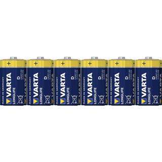 Varta Longlife Extra Alkaline Batteri LR20 D 6er folie 04120101306
