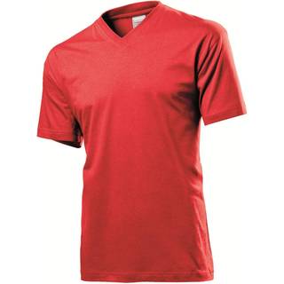 Stedman Classic V-Neck Men T-shirt - Red - Medium