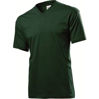 Stedman Classic V-Neck Men T-shirt - Green - Small