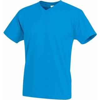 Stedman Classic V-Neck Men T-shirt - Blue - Small * Kampagne *