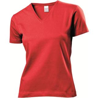 Stedman Classic V-Neck Women T-shirt - Red - Medium