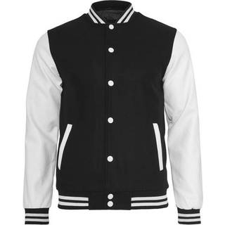 Urban Classics Oldschool College Jakke Sort / Hvid - L