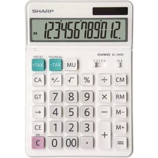 Sharp Bordregner EL-340W, 12 cifre