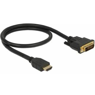 Delock HDMI til DVI 24+1 kabel tovejs, 0,5 m