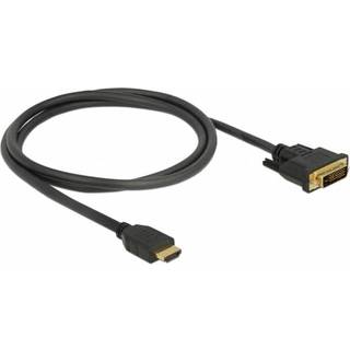 Delock HDMI til DVI 24+1 kabel tovejs, 1m