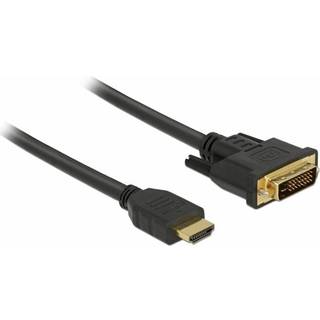 Delock HDMI til DVI 24+1 kabel tovejs, 2m