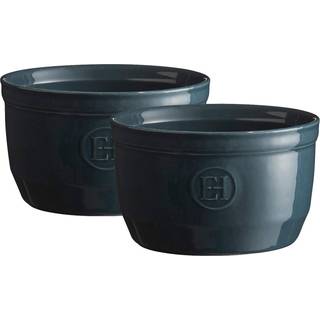 Sæt med 2 Ramekin skåle, keramik, 10cm, Burgundy - Emile Henry