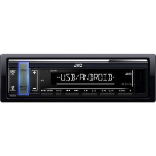 JVC KD-X161, bilstereo med USB/AUX och kort monteringsdjup