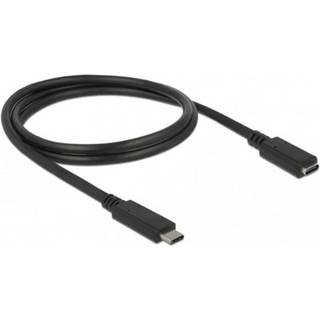 Delock USB-C forlængerkabel han-til-hun, 10 Gbps, 60W PD, 4K, 1m