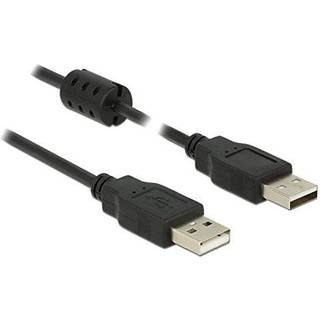 Delock USB-A 2.0 Kabel han til USB-A 2.0 han 0,5m - Sort