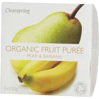 Clearspring Organic Frugtpuré Pære & Banan Ø - 200 g