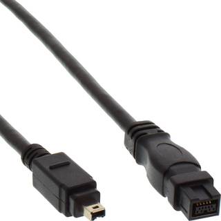 FireWire 800 kabel (9 pol. - 4 pol.), sort | 1,8 meter | PRIS-MATCH