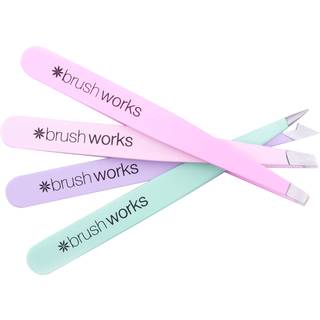 Brushworks HD Combination Tweezer Set Pastel
