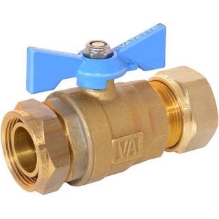 Vatette 8547102 Afspærringsventil 22mm x G20, lige Blå