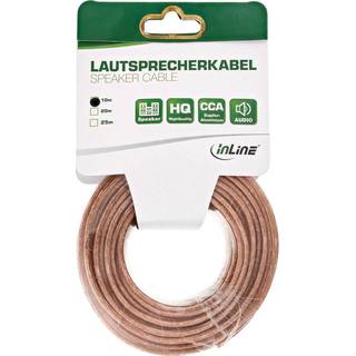 Goobay højttalerkabel, 2 x 4 mm, 10,0 m, gennemsigtig