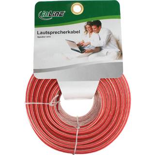 Goobay højttalerkabel, 2x0.75mm, 25.0m, gennemsigtig