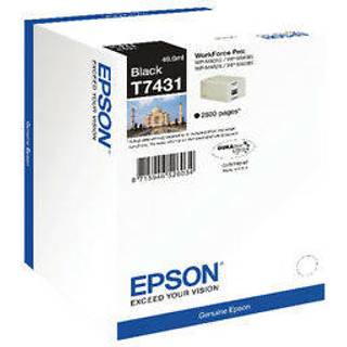 Epson T7431 - black - original - ink cartridge - Blækpatron Sort