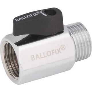 Broen Ballofix med håndtag muffe/nippel rødgods krom 1/2
