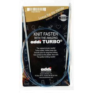 Addi Turbo Rundpinde (faste) 40 cm (2.00-12.00 mm) Med glat overflade. Meget velegnet til uld. "Guld"-kabel.