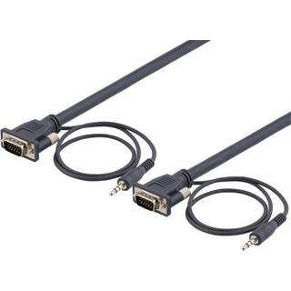 DELTACO itor cable HD15 ma-ma, 3m, 1920x1200 60Hz, 3.5mm audio