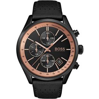 HUGO BOSS Grand Prix Black Leather Herreur HB1513550