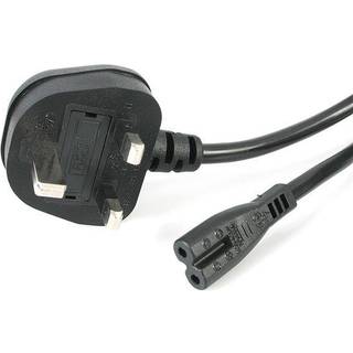 StarTech.com UK Laptop Power Cord 2 Slot for UK BS1363 to C7 - power cable - 1 m